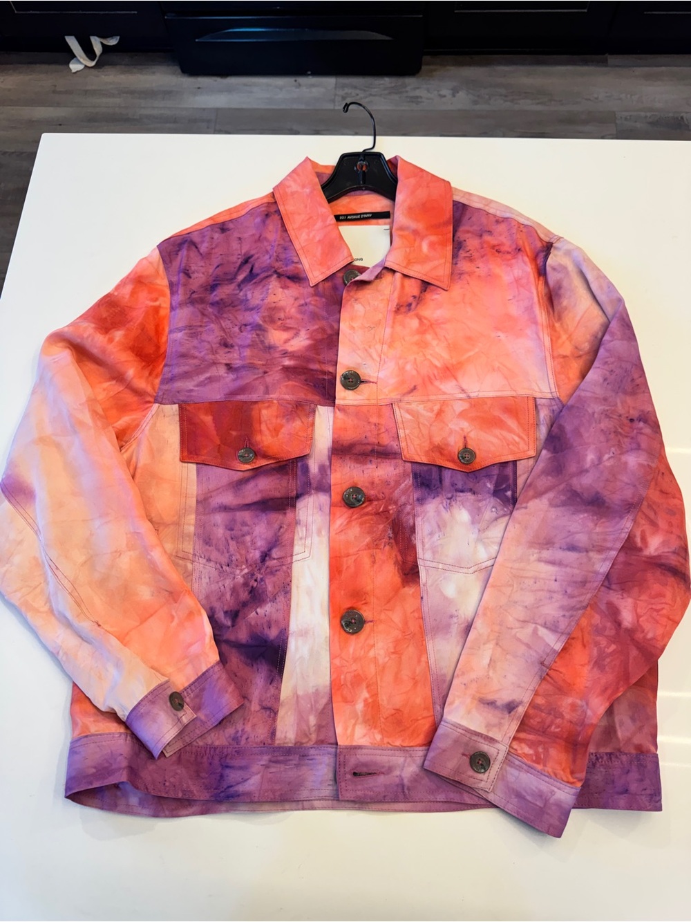 SONG FOR THE MUTE | WORKER JACKET
 Orange & Purple Siz XL